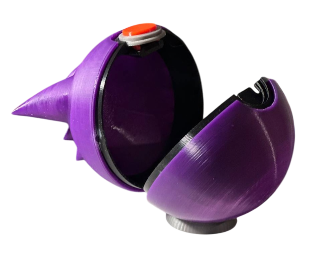 Pokeball Gengar stampata in 3D