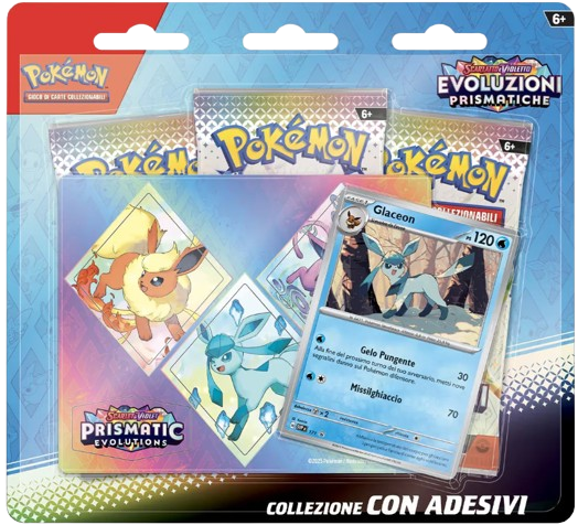 COLLEZIONE EVOLUZIONI PRISMATICHE CON ADESIVO GLACEON - ITA