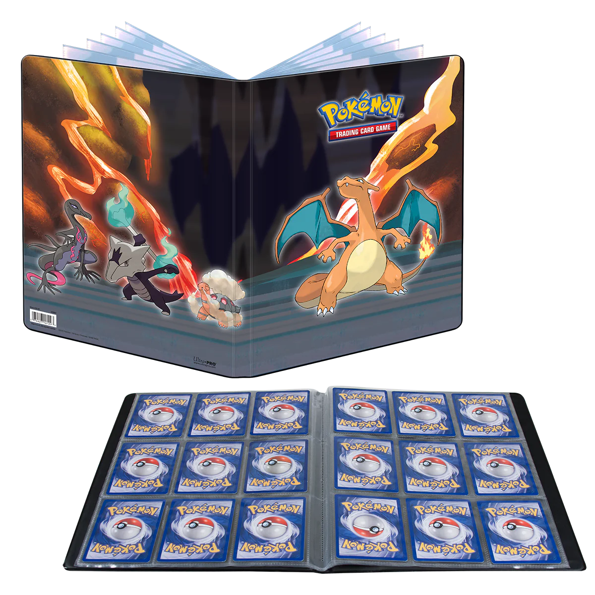 Ultra Pro Raccoglitore Album Portfolio 9 Tasche 360 Carte con Elastico - Pokémon GALLERY SERIES: Scorching Summit