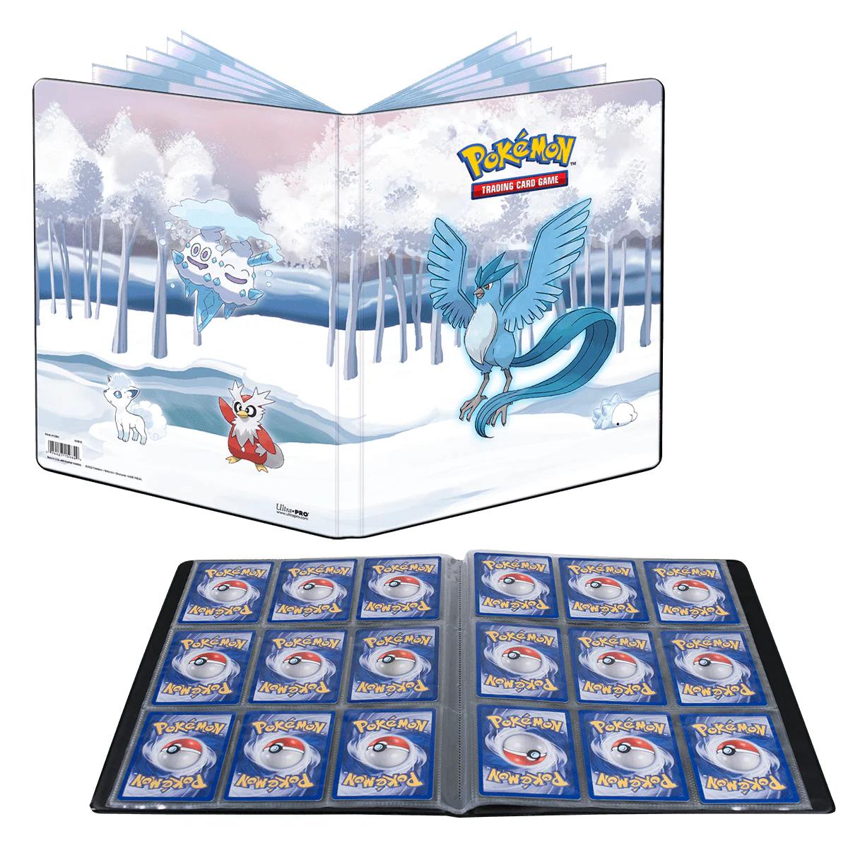 Ultra Pro Raccoglitore Album Portfolio 9 Tasche 180 Carte - Pokemon ARTICUNO FROSTED FOREST